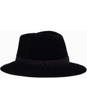 Giorgio Armani Fedora Hats - Black