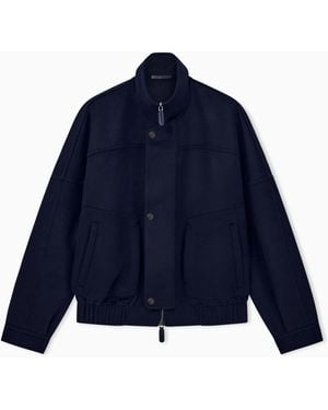 Giorgio Armani Blouson Jacket Regular Fit - Blue