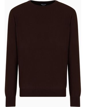 Giorgio Armani Maglia Girocollo - Marrone