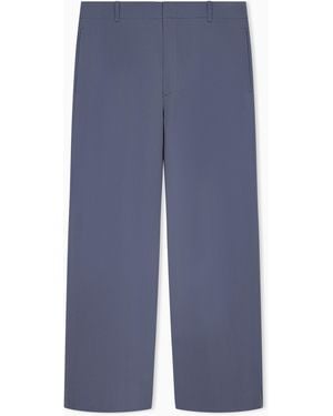 Giorgio Armani Flat-Front Trousers - Blue