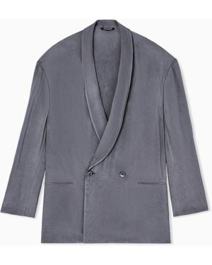Giorgio Armani Double-Breasted Jacket - Blue