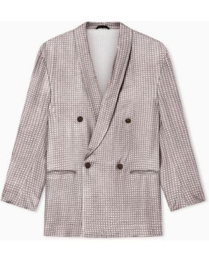 Giorgio Armani Double-Breasted Jacket - Grey
