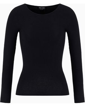 Giorgio Armani Maglia A Maniche Lunghe - Nero