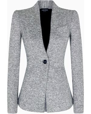 Giorgio Armani Single-Breasted Jacket - Grey