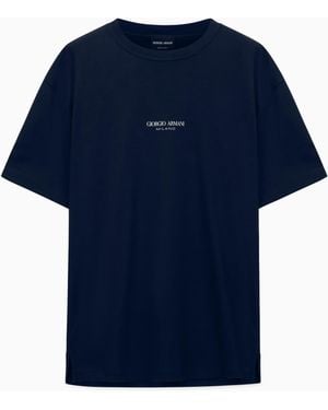 Giorgio Armani Crew Neck T-Shirt - Blue