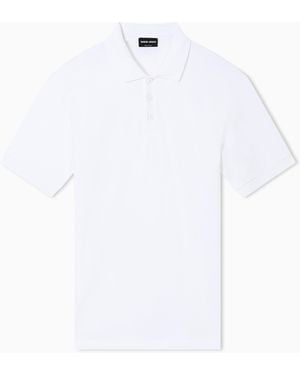Giorgio Armani Slim Fit Polo - White