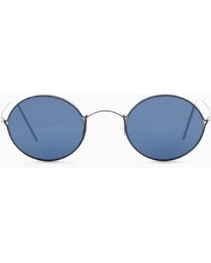 Giorgio Armani Oval Sunglasses - Blue