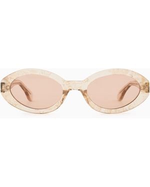 Giorgio Armani Oval Sunglasses - Pink