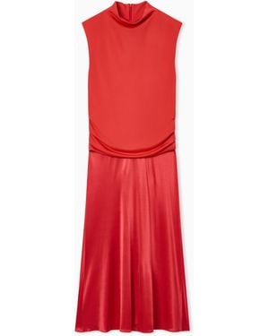Giorgio Armani Viscose Double-Jersey Dress - Red