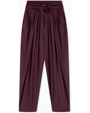 Giorgio Armani Multi-Pleated Trousers - Purple