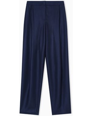 Giorgio Armani Single-Pleat Trousers - Blue