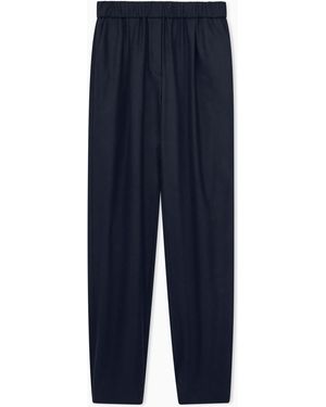 Giorgio Armani Regular Fit Pull-On Trousers - Blue