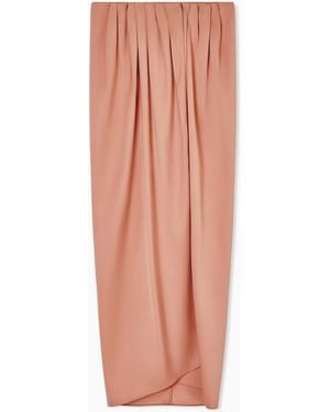 Giorgio Armani Long Silk Wrap Skirt - Orange