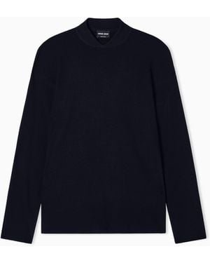 Giorgio Armani Wool And Cashmere Jumper - Blue