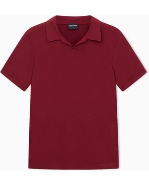 Giorgio Armani Stretch Polo - Red