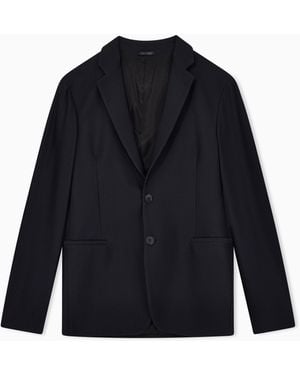 Giorgio Armani Single-Breasted Jacket - Blue
