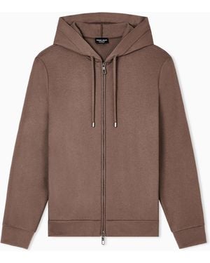 Giorgio Armani Asv Hooded Sweatshirt - White