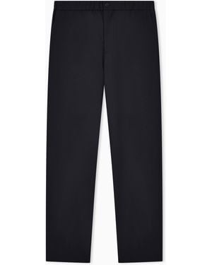 Giorgio Armani Single-Pleat, Pure Virgin Wool Crêpe Trousers - Black