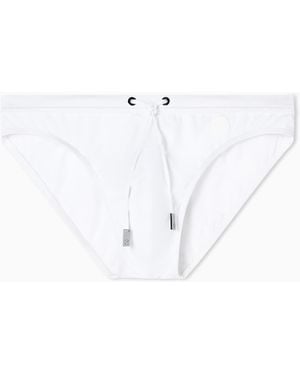 Giorgio Armani Logo Swimsuit - White
