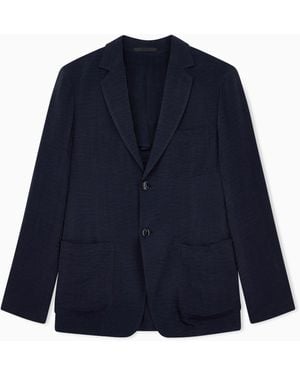 Giorgio Armani Single Breasted Jacket - Blue