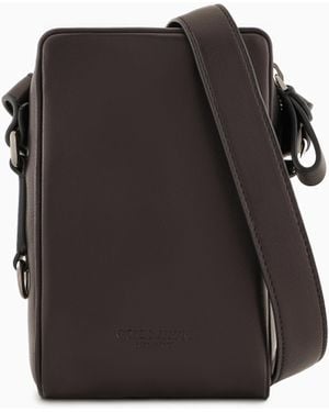 Giorgio Armani Nappa-Leather Smartphone Case - Black