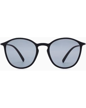 Giorgio Armani Panto Sunglasses - White