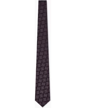 Giorgio Armani Woven Tie - White