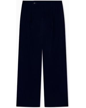 Giorgio Armani Oversized Trousers - Blue