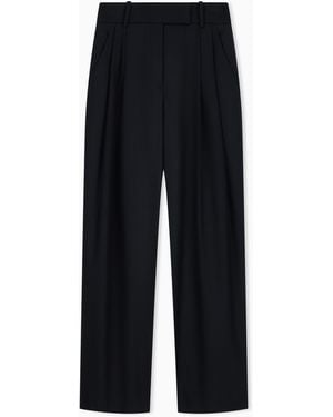 Giorgio Armani Wide-Leg Trousers - Black