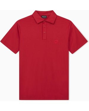 Giorgio Armani Interlock Polo - Red