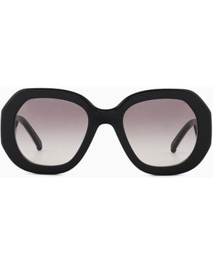 Giorgio Armani Gafas De Sol De Forma Extragrande Para Mujer - Negro