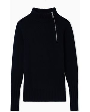 Giorgio Armani Pure Cashmere Turtleneck Jumper - Blue