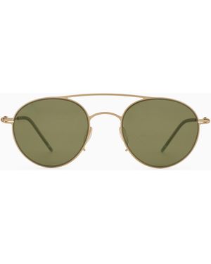 Giorgio Armani Round Sunglasses - Green