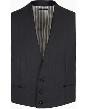 Giorgio Armani Gilet Monopetto - Nero
