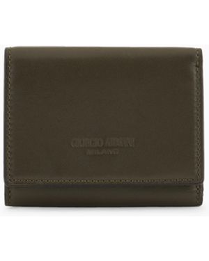 Giorgio Armani Portafoglio Trifold - Verde