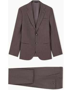 Giorgio Armani Slim-Fit Suit Soho - Brown