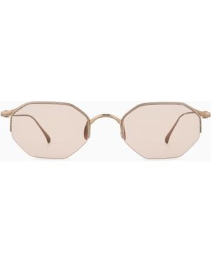 Giorgio Armani Irregular-Shaped Sunglasses - White