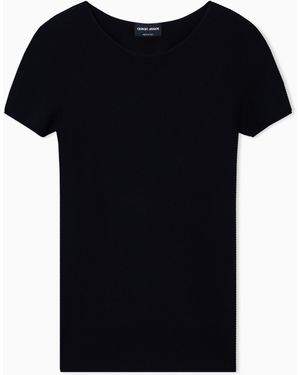 Giorgio Armani Crew Neck Jumper - Black