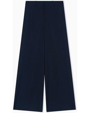 Giorgio Armani High-Waisted Trousers - Blue