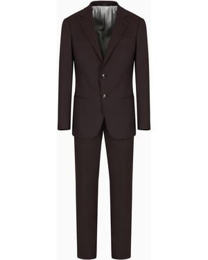 Giorgio Armani Single-Breasted Soho Line Suit - Black