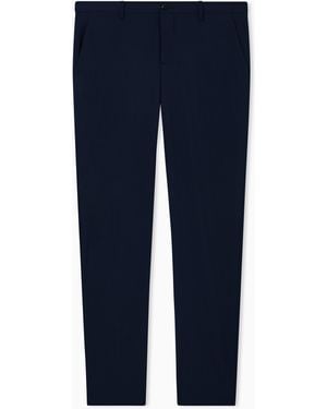 Giorgio Armani Straight Leg Trousers - Blue