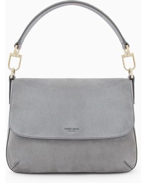 Giorgio Armani Medium La Prima Soft Bag - Grey