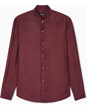 Giorgio Armani Silk Twill Shirt - Purple