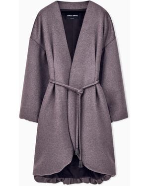 Giorgio Armani Cappotto Over - Viola