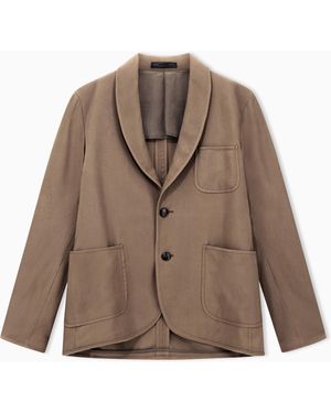 Giorgio Armani Single-Breasted Jacket - Brown