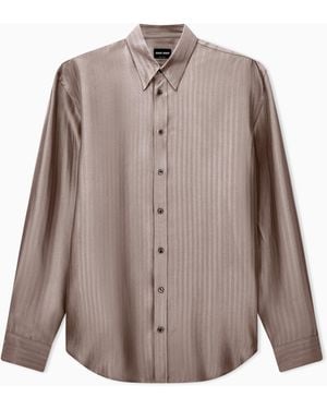 Giorgio Armani Shirt Regular Fit - Brown