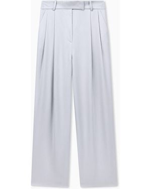 Giorgio Armani Trouser Wide Leg With Two Pleats - White