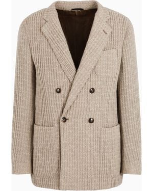 Giorgio Armani Upton Line Double-Breasted Jacket - Natural