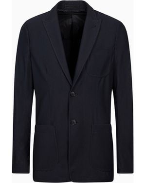 Giorgio Armani Icon Single-Breasted Jacket - Blue