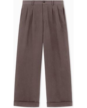Giorgio Armani Double-Pleat Trousers - Brown